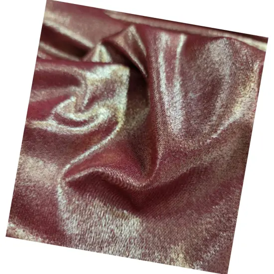 Burgundy Spandex Gold Sparkly Shimmer Stretch Fabric {6}