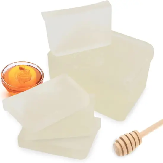 Honey Soap Base - Moisturizing Melt and Pour Glycerin Soap Base for Crafting and Soap Making, Cruelty Free, Easy to Cut - 5 Pound {3}