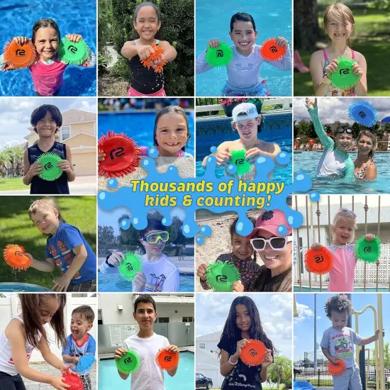 Summer Beach Flying Disc Pool Toy: 2 Pack Water Discs for Kids - Soaks The Target On Impact {3}