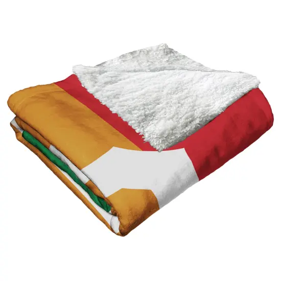 MLB Pride Series Silk Touch Sherpa Throw Blanket 50&times;60 Inches San francisco giants {3}