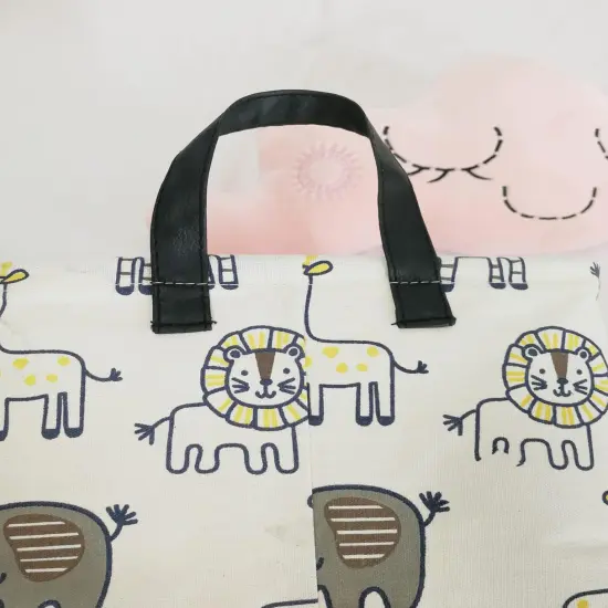 Summer basket Baby Gift Storage Basket Collapsible Nursery hamper Organizer Bin Waterproof Toy Box for Organizing {3}