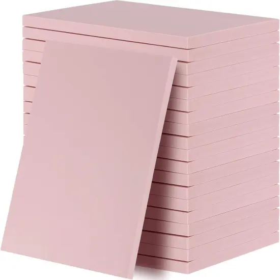 20 PCS Rubber Block Stamp Carving, 6 x 4 Inch Pink Rubber Stamp, Soft Linoleum Block, Carving Blocks for Stamps, Easy to Carve {1}