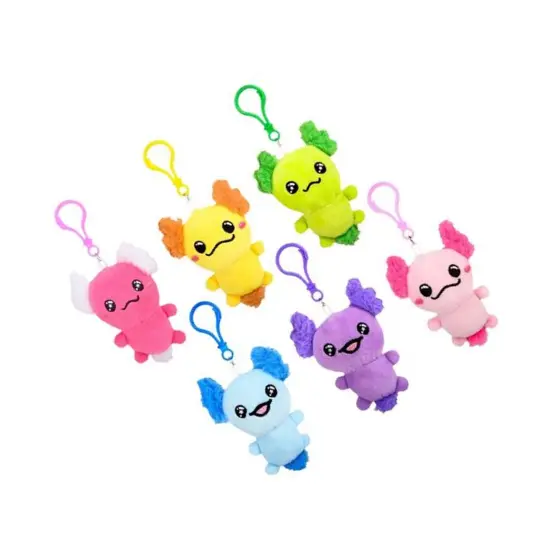 Plush Axolotl Clip On Assorted Colors {3}
