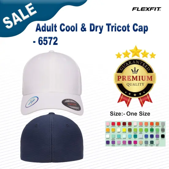 Flexfit&reg; Adult Cool & Dry Tricot Cap WHITE {2}