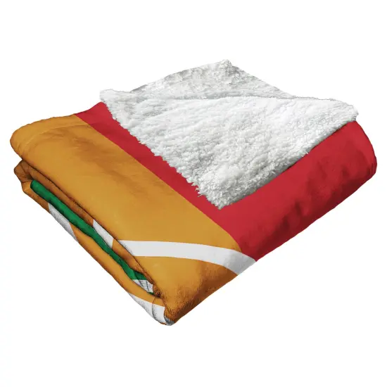 MLB Pride Series Silk Touch Sherpa Throw Blanket 50&times;60 Inches Chicago cubs {3}