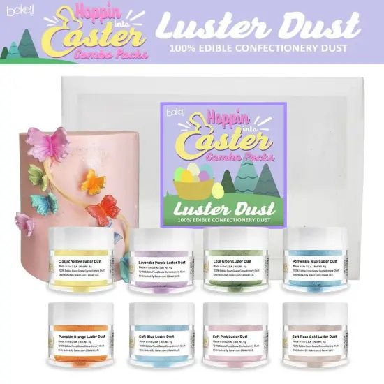 Bakell - Hoppin Into Easter Luster Dust Combo Pack Collection A (4g, 8 PC SET) {1}