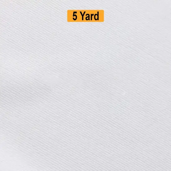 Micro Poly Stretch White PFP Fabric {1}