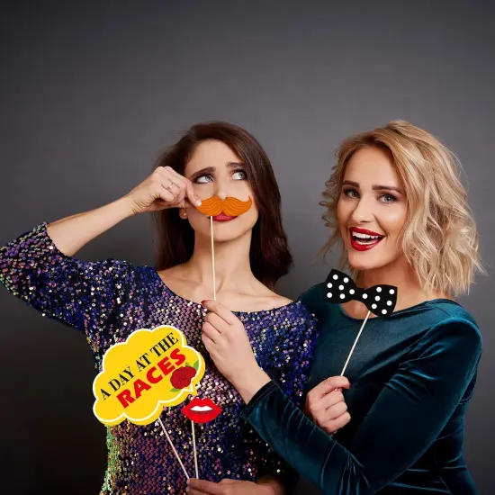 Kentucky Horse Derby Photo Booth Props Horse Race Party Supplies Decorations 50Ct {3}