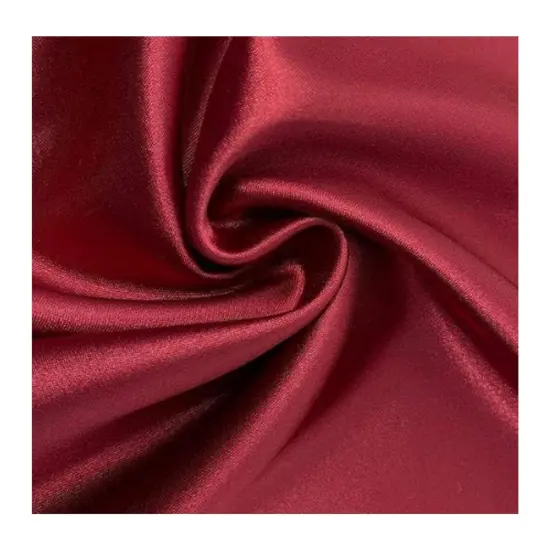 Burgundy Satin Charmeuse Stretch Bridal Satin Fabric for Wedding {6}