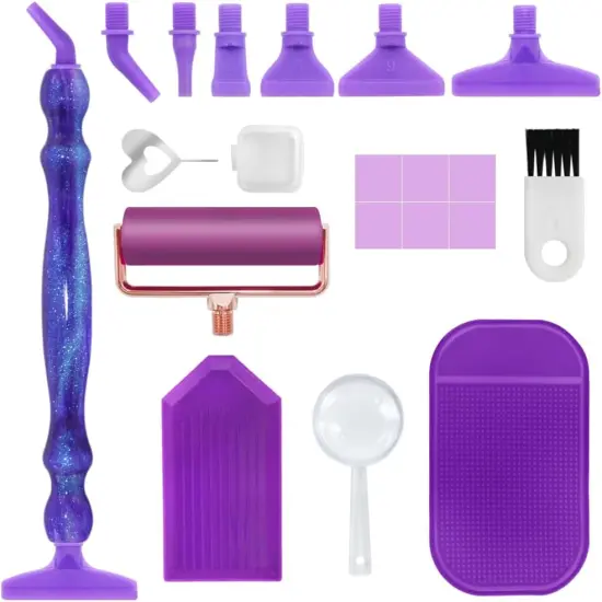 19 Pcs Diamond Art Pens Tools, Diamond Art Accessories Tools Diamond Art Kits for Adults Diamond Art Painting Pen Accessories Tool Kits {1}