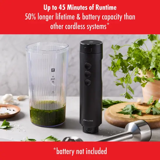 ZWILLING Xtend Cordless Hand Blender and Accessory 4-pc Set (Battery Not Included) {5}