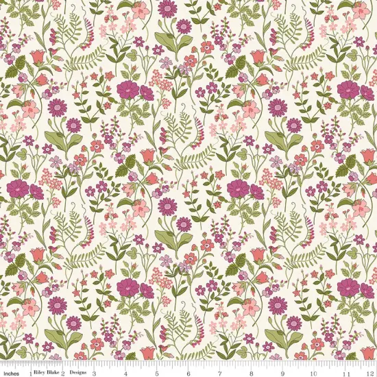 Lola Scatter in A (01667411a) | Botanist's Walk | Liberty Fabrics | Riley Blake {1}