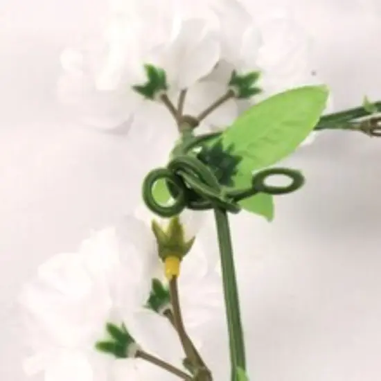 4.5-Foot White Cherry Blossom Garland - Set of 18 Lifelike Silk Flowers & Foliage, Ideal Spring Garlands for Party, Event, Home & Office Decor - Floral Home by Artificial Flowers {3}