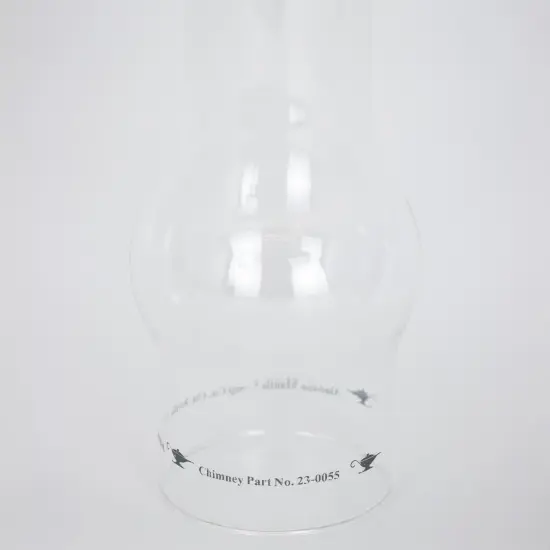 Aladdin Heelless Chimney for Deluxe Brass BH210 Hanging Frame Lamp, 10.75 inch Tall, 2.5 inch Fitter, Clear Glass {3}