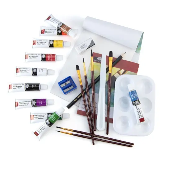 RSET-WAT3000 | Essentials&trade; 24pc Watercolor Painting Travel Art Set {2}
