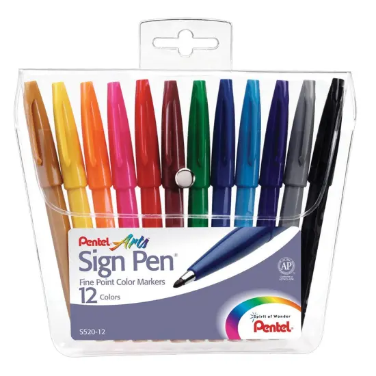 Sign Pen&reg;, Fine Point Color Markers, Assorted, Pack of 12 {1}