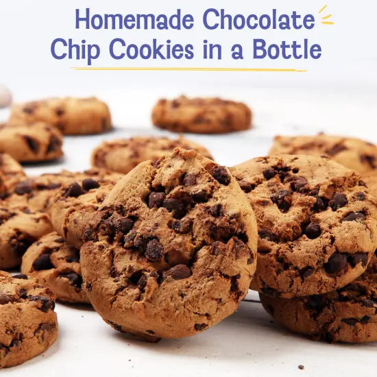 Baketivity Chocolate Chip Cookie Mix - Duff in a Bottle Baking Kit for Kids and Adults- Cookie Mix for Baking - Cookie Dough Mix with Premeasured Ingredients, Step-By-Step Instructions, Video Guide {2}