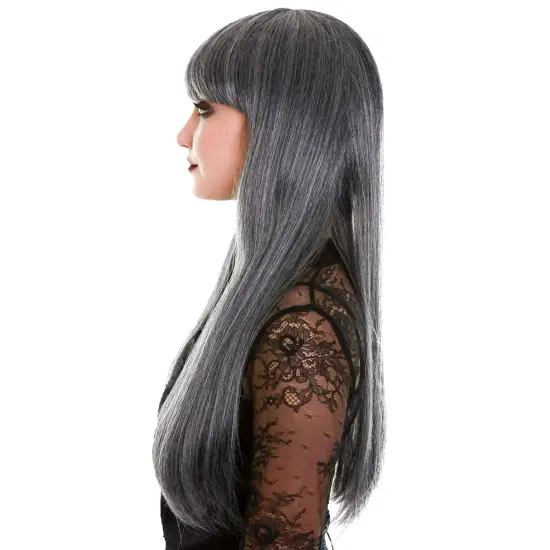 Ghostly Grey Adult Costume Wig {5}