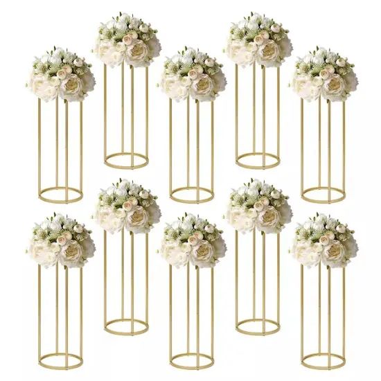 Metal Flower Stand Vase Column Stand Wedding Flower Stand Wedding Centerpieces {4}