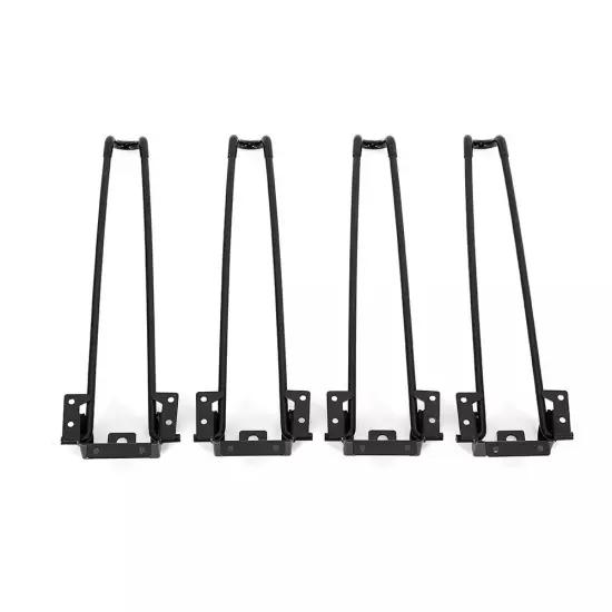 4PCS Table Legs Heavy Duty Folding DIY For Coffee Table Hairpin Desk Legs Set {4}