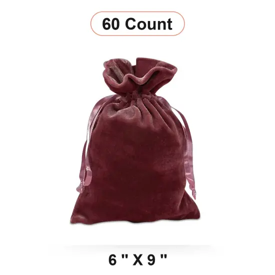 Jewelry Velvet Bags 6" x 9" Luxurious Touch {1}