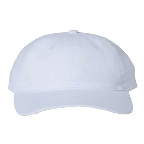 Valucap® Heavy Brushed Twill Cap Relaxed & Stylish Fit White {1}