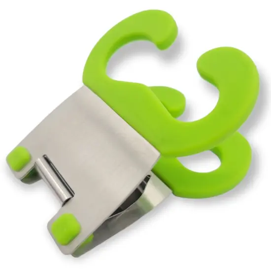 Norpro Grip-EZ Heat-Resistant Silicone Spoon Utensil Handle Pot Clip, Black {7}