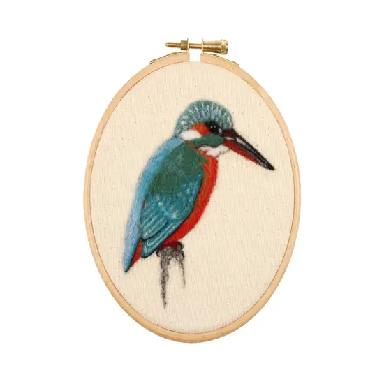 Felting Kit - Kingfisher 2D Kit. In Support of RSPB Charity {1}
