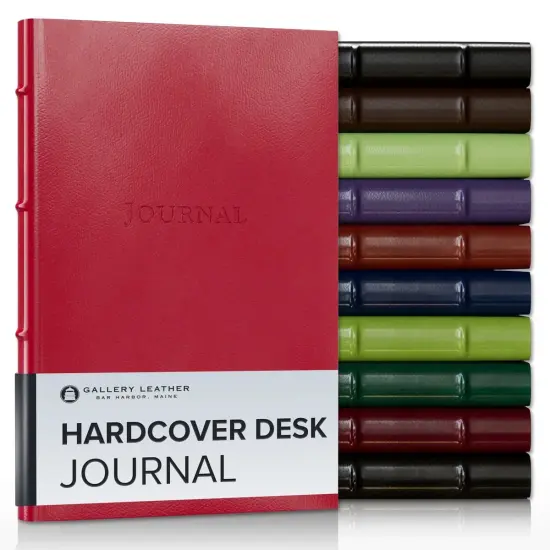 Hardcover Desk Journal by Gallery Leather - 8"x5.5" Acadia Malibu {2}