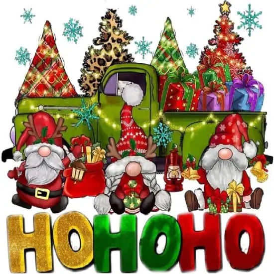 5D DIY Christmas Tree Gnome Diamond Painting Kits for Adults Kids {1}