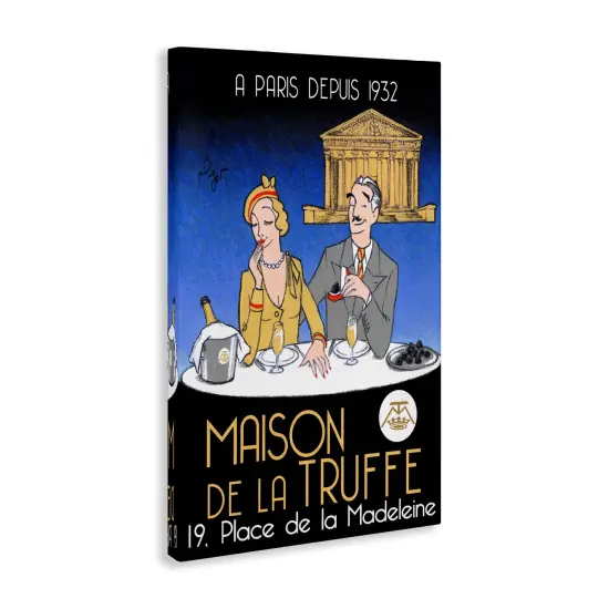 Stupell Industries Vintage Truffles & Champagne Canvas By Jean-Pierre Got {3}