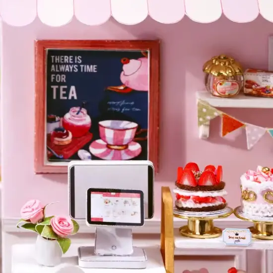 Sweet Talk Dollhouse Kit - Miniature Wizardi Roombox Kit {5}