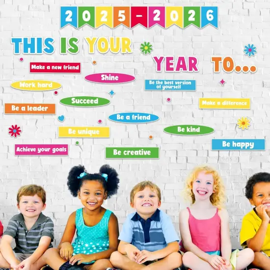 Bulletin Board Set Inspirational Positive {4}