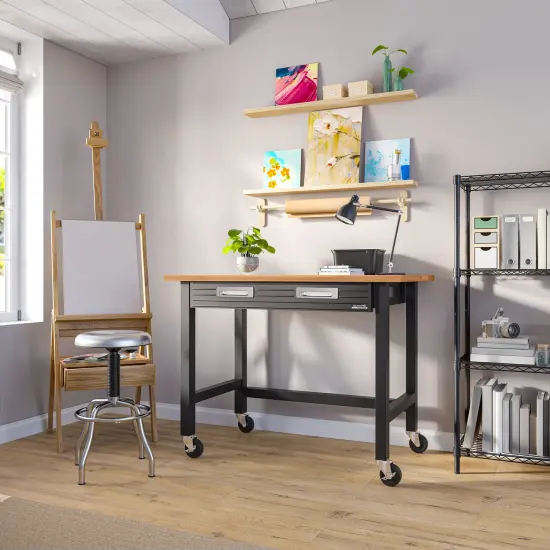 Seville Classics UltraHD 48&rdquo; Rolling Workbench, 48" W x 24" D x 37" H {1}