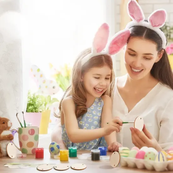 1.5 Inches Circle Wooden Tags Birthday Board Tags {5}