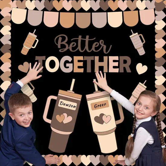 Boho Better Together Classroom Bulletin Board {4}