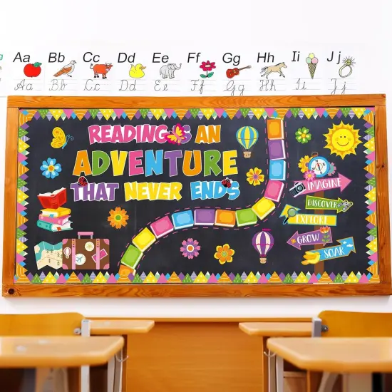 55 Pcs Reading Bulletin Board Set {4}