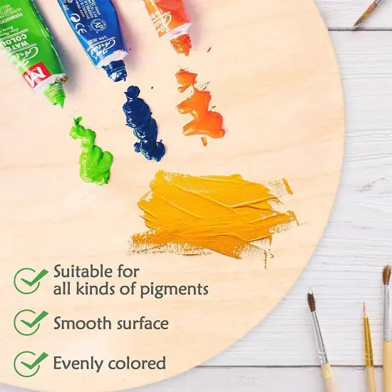 Unfinished Wood Oval Slices for Crafts, 15 Pcs - Natural Wood Ovals, 150 * 100 * 2mm {5}