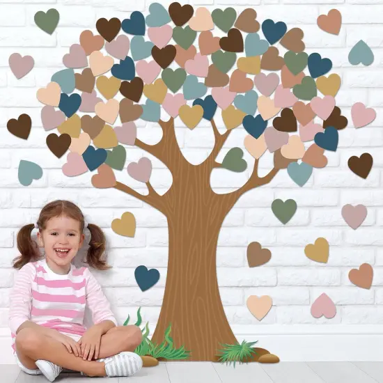 102 Pcs Boho Classroom Tree Bulletin Board {1}