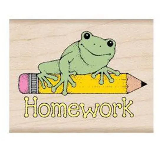 Homework Frog Stamp {1}