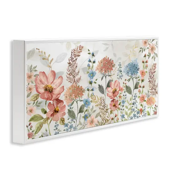 Stupell Industries Pastel Spring Florals Framed Giclee Art White Frame {3}