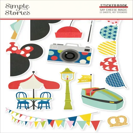 Simple Stories Sticker Book 12/Sheets-Say Cheese Magic {1}