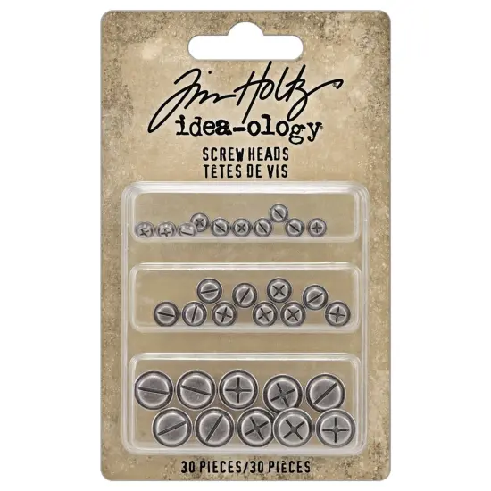 Tim Holtz Idea-ology Screw Heads-30 Pieces {1}