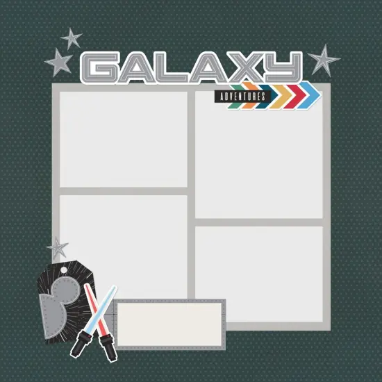 Simple Stories Simple Pages Page Pieces-Say Cheese Galaxy {4}