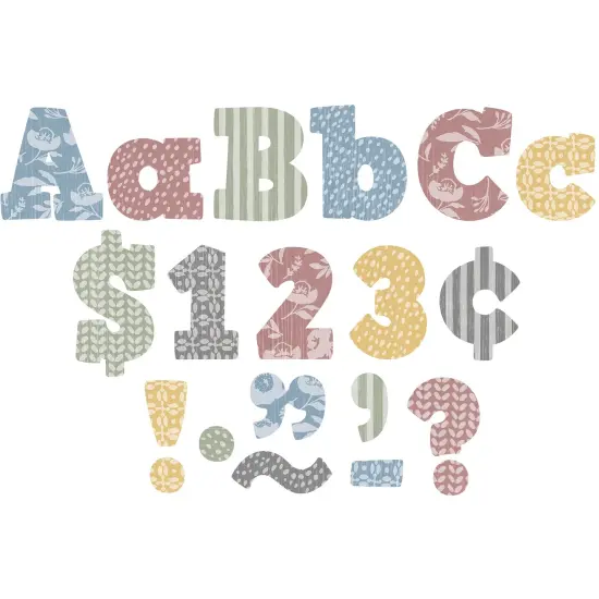 Class Cottage 4in Bold Block Letter Combo Pack {1}