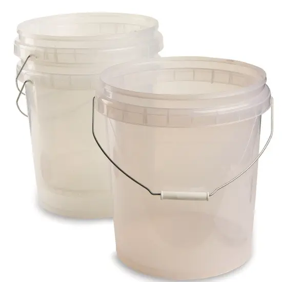 3-3/4 Gallon Clear Buckets (Pack of 3) {1}
