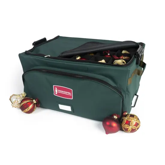 72 (4 in.) Christmas Ornament Storage Box w/ Front Pocket {1}