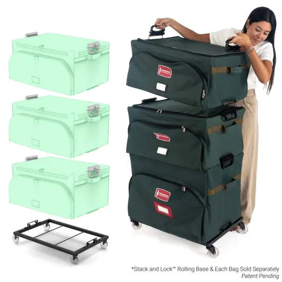 Christmas Ornament Storage Box w/ Adjustable Dividers {4}