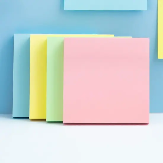 Sticky Notes, Self-Stick 4 Pads 4 Bright Colors Sticky Note, Easy to Post for Home, Office, Notebook, 100 Sheets/pad, Total 400 Sheets {2}