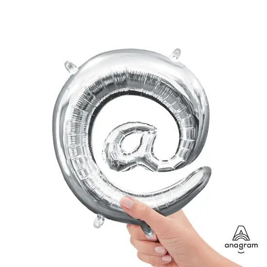 Anagram&reg; 16 Inch Symbol @ Silver Air Fill Only {4}